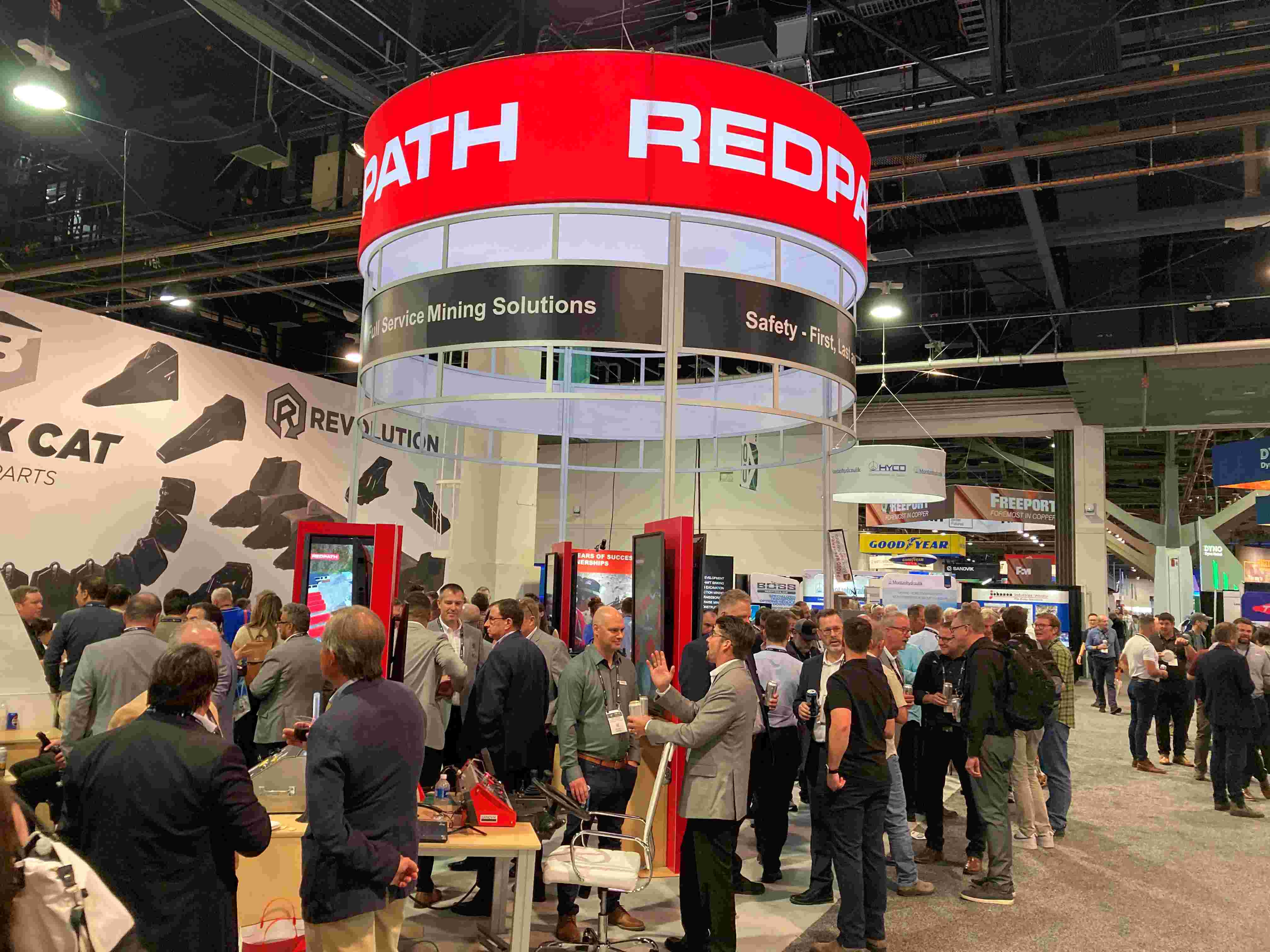 Redpath's booth at MINExpo 2024 Happy Hour